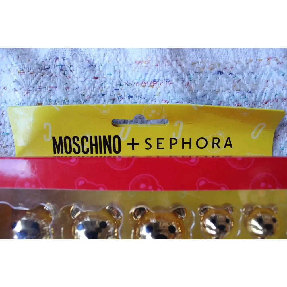 NEW Moschino Sephora Gold Bear Brush 5 PC Set